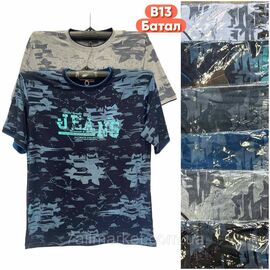 Футболка чоловіча молодіжна батал р-ри 5XL-8XL (мікс кв) "STELLA" недорого гуртом від прямого постачальника