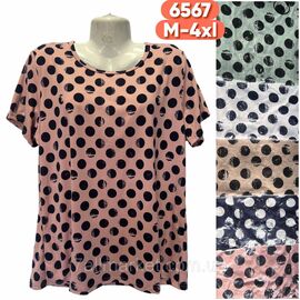 Футболка жіноча стильна р-р M-4XL (мікс-кв) "Stella" недорого від прямого постачальника