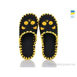 Фотография Тапки детские домашние Весна/осень 038д чорний (9 пар р.30-35) "Active" недорого оптом от прямого поставщика