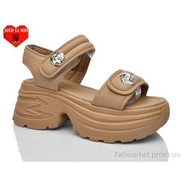 Фотография Босоножки женские летние Лето 752-3 (8 пар р.36-41) "Jiao Li Mei" недорого оптом от прямого поставщика