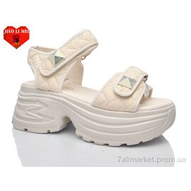 Фотография Босоножки женские летние Лето 768 (8 пар р.36-41) "Jiao Li Mei" недорого оптом от прямого поставщика