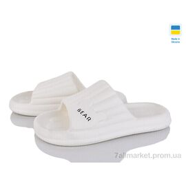 Фотография Шлепки женские облегченные Лето 111 білий (6 пар р.36-41) "Favorit" недорого оптом от прямого поставщика