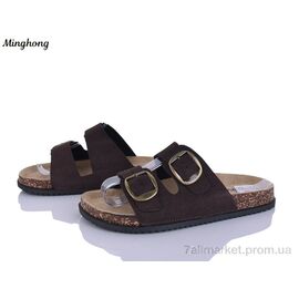 Фотография Шлепки женские облегченные Лето 2607-7 (8 пар р.37-42) "Minghong" недорого оптом от прямого поставщика