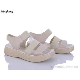Фотография Босоножки женские летние Лето 7716-3 (8 пар р.37-42) "Minghong" недорого оптом от прямого поставщика
