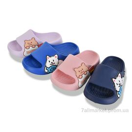 Фотография Шлепки детские летние Лето W228 mix (12 пар р.24-29) "BABYSHOP" недорого оптом от прямого поставщика