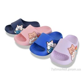 Фотография Шлепки детские летние Лето W229 mix (12 пар р.30-35) "BABYSHOP" недорого оптом от прямого поставщика