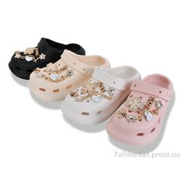 Фотография Кроксы детские летние Лето NUO2080 mix (12 пар р.30-35) "BABYSHOP" недорого оптом от прямого поставщика