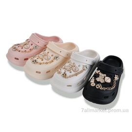 Фотография Кроксы детские летние Лето NUO2083 mix (12 пар р.30-35) "BABYSHOP" недорого оптом от прямого поставщика