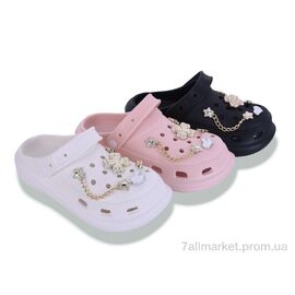 Фотография Кроксы женские летние Лето NUO2079 mix (12 пар р.36-41) "Deshman" недорого оптом от прямого поставщика