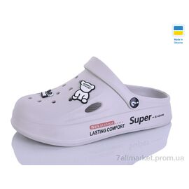 Фотография Шлепки женские облегченные Лето Олімп Ж108 св.сірий (8 пар р.37-40) "Progress" недорого оптом от прямого поставщика