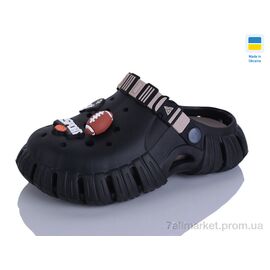 Фотография Кроксы женские летние Лето 770 підліток чорний-т.беж (6 пар р.36-41) "Lot Shoes" недорого оптом от прямого поставщика