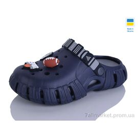 Фотография Кроксы женские летние Лето 770 підліток т.синій-сірий (6 пар р.36-41) "Lot Shoes" недорого оптом от прямого поставщика