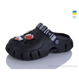 Фотография Кроксы женские летние Лето 770 підліток чорний-графіт (6 пар р.36-41) "Lot Shoes" недорого оптом от прямого поставщика