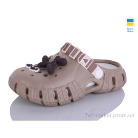 Крокси жіночі літні Літо 77 мокко-крем (6 пар р.36-41) "Lot Shoes" недорого оптом від прямого постачальника