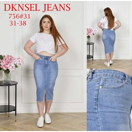 Спідниця жіноча 756 l.blue р.31-38 "DKNSEL" недорого оптом від прямого постачальника