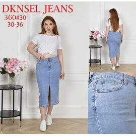 Спідниця жіноча 360 l.blue р.30-36 "DKNSEL" недорого оптом від прямого постачальника