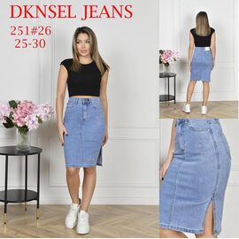 Спідниця жіноча 251 l.blue р.25-30 "DKNSEL" недорого оптом від прямого постачальника