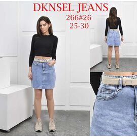Спідниця жіноча 266 l.blue р.25-30 "DKNSEL" недорого оптом від прямого постачальника