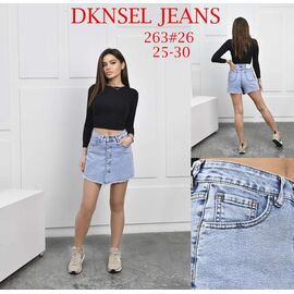 Шорти жіночі 263 l.blue р.25-30 "DKNSEL" недорого оптом від прямого постачальника