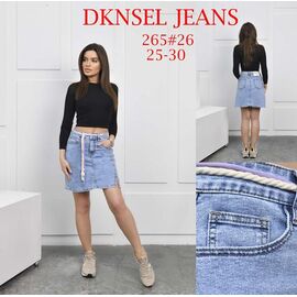 Спідниця жіноча 265 l.blue р.25-30 "DKNSEL" недорого оптом від прямого постачальника