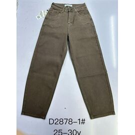 Фотография Джинсы женские D2878-1 brown р.25-30 "DKNSEL" недорого оптом от прямого поставщика