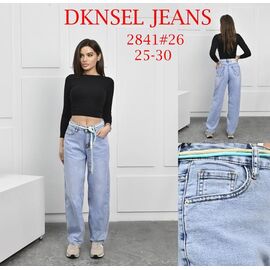 Фотография Джинсы женские D2841 l.blue р.25-30 "DKNSEL" недорого оптом от прямого поставщика
