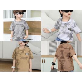 футболка дитяча на хлопчика FB73 brown р.90-130 "Farbique" недорого оптом від прямого постачальника