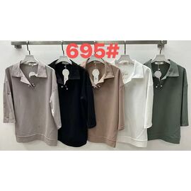 Светр жіночий 695 grey р.XL-4XL "Immei" недорого оптом від прямого постачальника