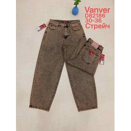 Джинси жіночі D82186 brown р.30-36 "Leen" недорого оптом від прямого постачальника