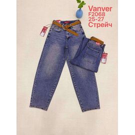 Джинси жіночі F2068 blue р.25-27 "Leen" недорого оптом від прямого постачальника