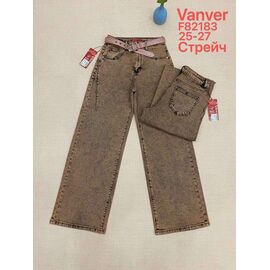 Джинси жіночі F82183 brown р.25-27 "Leen" недорого оптом від прямого постачальника