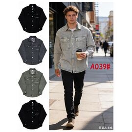 Сорочка чоловіча A039 khaki р.M-3XL "Lina" недорого оптом від прямого постачальника