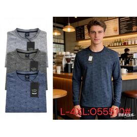 Фотография Свитер мужской 055510 l.grey р.L-4XL "Lina" недорого оптом от прямого поставщика