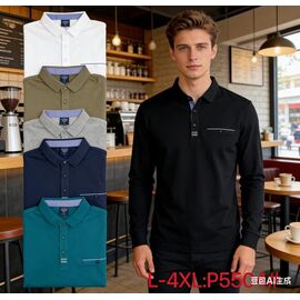 Фотография Свитер мужской P5504 blue р.L-4XL "Lina" недорого оптом от прямого поставщика