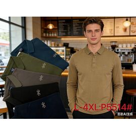 Фотография Свитер мужской P5514 navy р.L-4XL "Lina" недорого оптом от прямого поставщика