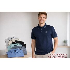 Фотография Футболка мужская B52612 l.green р.L-4XL "Lina" недорого оптом от прямого поставщика