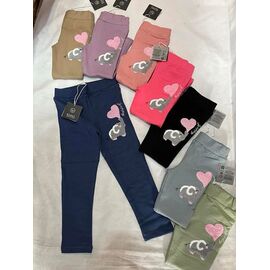 Лосини дитячі на дівчинку ZA1799 coral р.80-104 "Zayka" недорого оптом від прямого постачальника