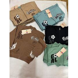 Фотография Кофта детская спортивная на мальчика ZA1849 brown р.2-3 "Zayka" недорого оптом от прямого поставщика