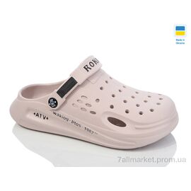 Фотография Кроксы женские летние Лето Роксол Ж517-012 беж (8 пар р.37-40) "Progress" недорого оптом от прямого поставщика