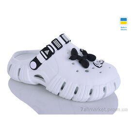 Фотография Кроксы женские летние Лето 677 білий/білий (6 пар р.36-40) "DeMur" недорого оптом от прямого поставщика