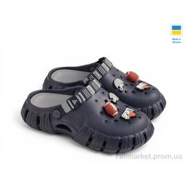 Фотография Кроксы детские летние Лето DS012 синій (6 пар р.30-35) "Rai shoes" недорого оптом от прямого поставщика