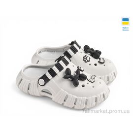 Фотография Кроксы женские летние Лето DS77 білий (6 пар р.36-40) "Rai shoes" недорого оптом от прямого поставщика