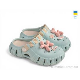 Фотография Кроксы женские летние Лето DS77 бірюзовий (6 пар р.36-40) "Rai shoes" недорого оптом от прямого поставщика