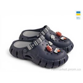 Фотография Кроксы детские летние Лето DS770 синій (6 пар р.36-40) "Rai shoes" недорого оптом от прямого поставщика