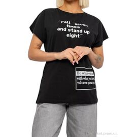 Фотография Футболка женская Лето 2004 чорний (4 шт. р.сетка L-XL) "Massmag" недорого оптом от прямого поставщика