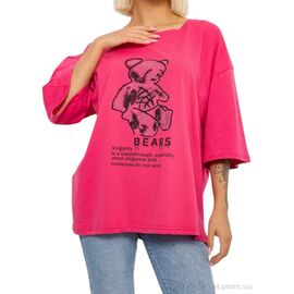 Фотография Футболка женская Лето 2029 маліна (4 шт. р.сетка L-XL) "Massmag" недорого оптом от прямого поставщика