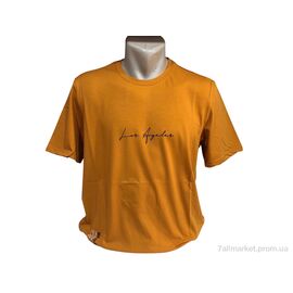 Футболка чоловіча Літо 3003 гірчичний (5 шт. р.сіткаM-2XL) "TurkishBrend" недорого оптом від прямого постачальника