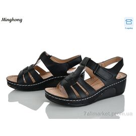 Фотография Босоножки женские летние Лето 2602-1 (8 пар р.36-41) "Minghong" недорого оптом от прямого поставщика