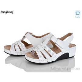 Фотография Босоножки женские летние Лето 2602-2 (8 пар р.36-41) "Minghong" недорого оптом от прямого поставщика