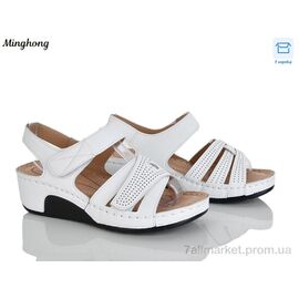 Фотография Босоножки женские летние Лето 2605-2 (8 пар р.36-41) "Minghong" недорого оптом от прямого поставщика